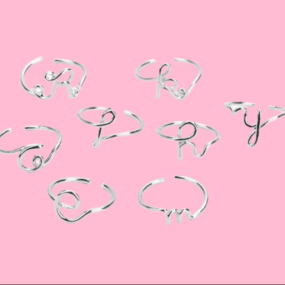 Adjustable Letter Ring